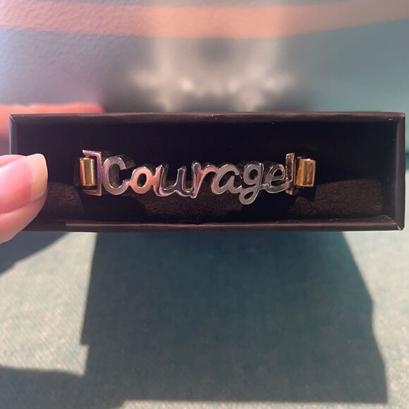 RUSTIC CUFF Gifters - Courage - Silver - Picture 1 of 10